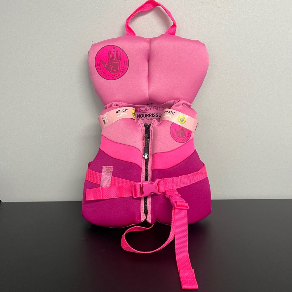 Body Glove Infant Life Jacket Pink PFD USCG Approved Under 33lbs NWOT